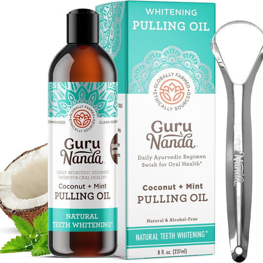 GuruNanda coconut oil mouthwash