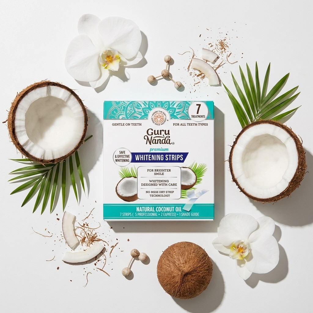 Coconut Oil Teeth Whitening Strips